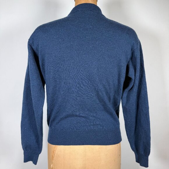Vintage Valentino Merino Wool Navy Sweater - Picture 2 of 7